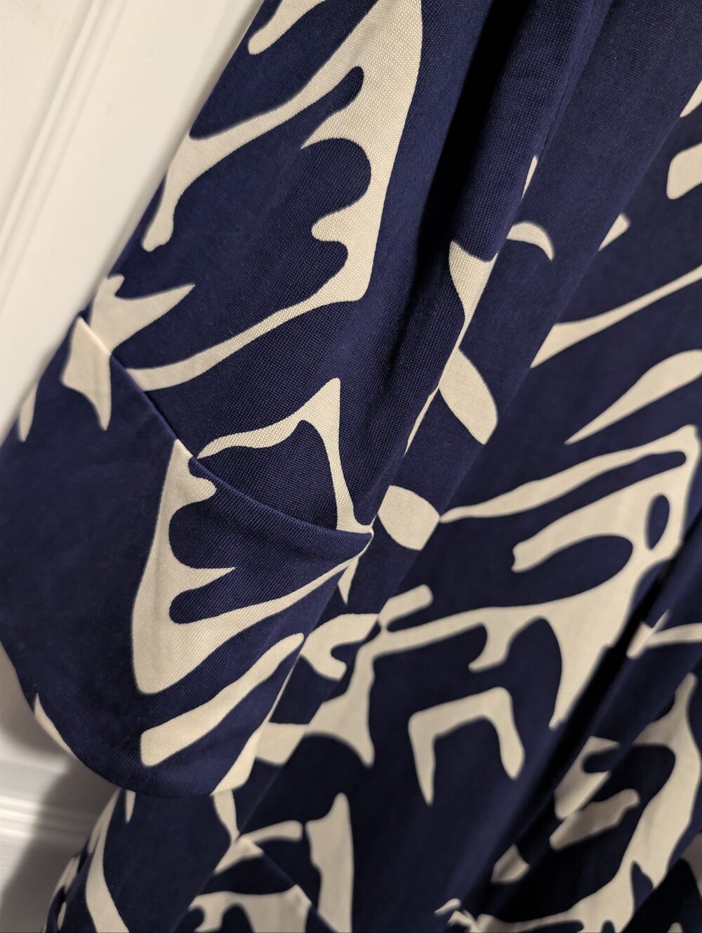Diane von Furstenberg Vintage Silk Abstract Print Shift Tunic Dress Size 8 - Picture 8 of 8